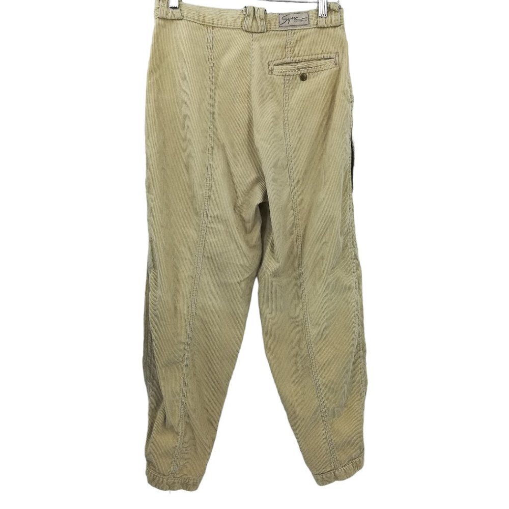 Vintage Unionbay Corduroy Tapered Jogger Pants Size 14 90s 80s Harem Snap Ankle - Picture 8 of 12